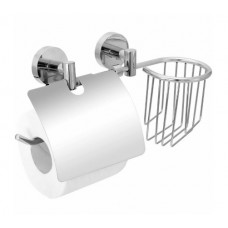 Держатель для туалетной бумаги и освежителя воздуха с двумя крепежами Long L045-2