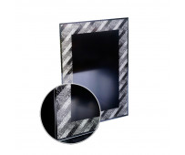 КАТРИН зеркало 520*735 (рисунок "Тайфун", фацет 10мм, гор/верт крепление) (Серебряные зеркала)